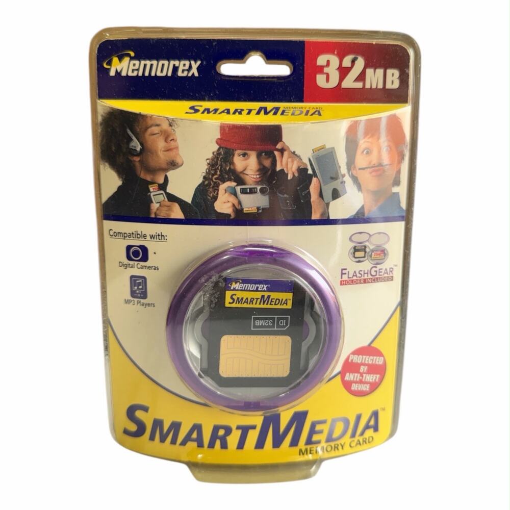 Memorex 32MB SmartMedia Memory Card New Sealed Vintage Digital Camera MP3